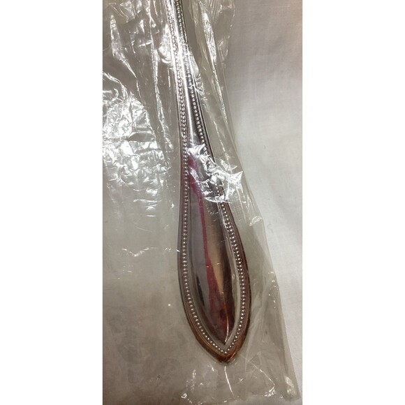 Two ONEIDA VTG 1992 SILVER ARBOR SILVER PLATED Serving SPOONS Sealed NIP USA - Picture 4 of 10